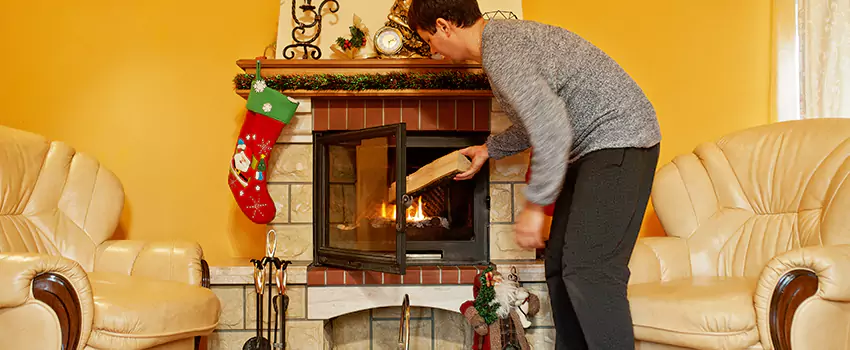 Rusted Metal Fireplace Restoration in Sunnyside, Washington